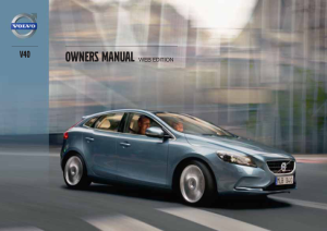 2013 Volvo V40 Owners Manual